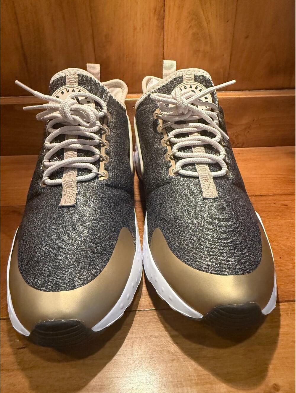 New Nike Air Huarache Run Ultra SE Shoes Light Orewood/Gold
